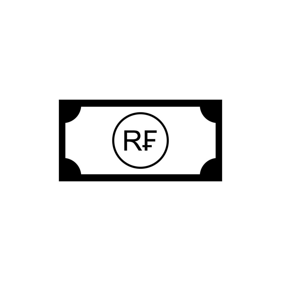 Rwanda Currency Symbol, Rwandan Franc Icon, RWF Sign. Vector Illustration