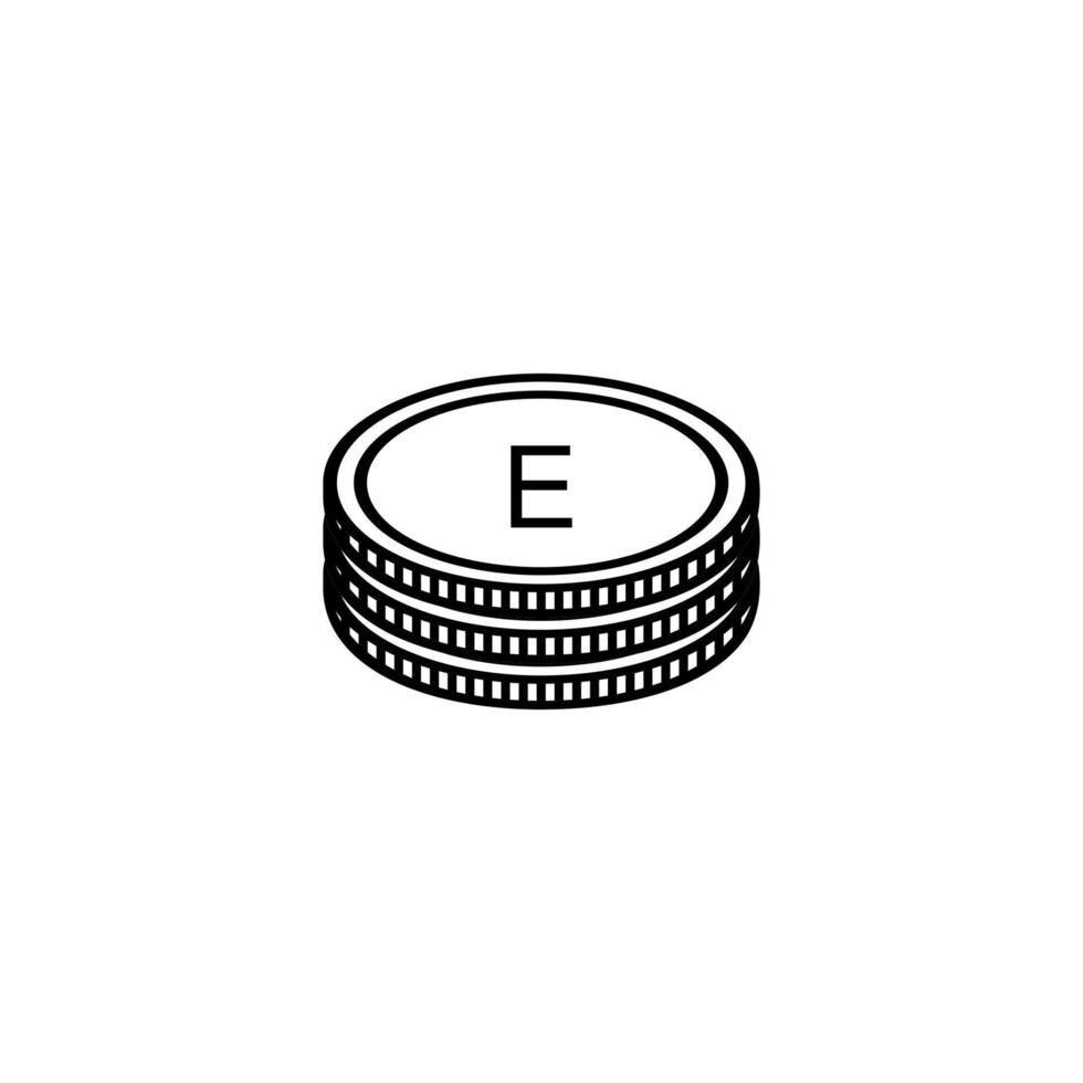 Eswatini Currency Symbol, Swazi Lilangeni Icon, SZL Sign. Vector Illustration