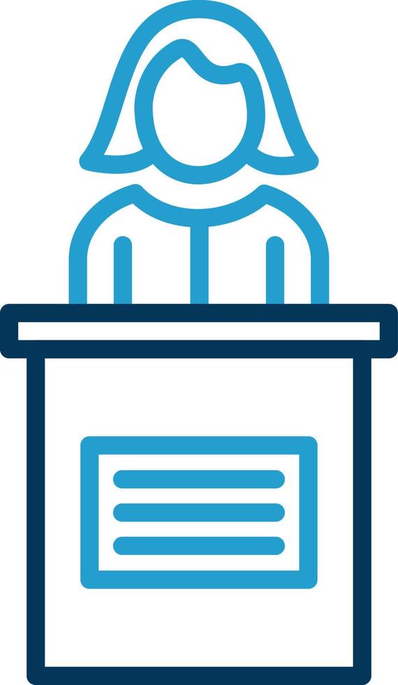 Candidate Female Vector Icon Design