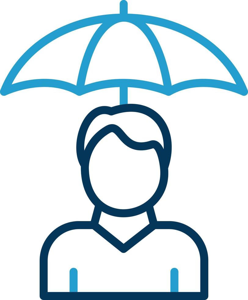 Individual Insurance Vector Icon Design