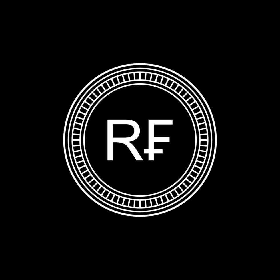 Rwanda Currency Symbol, Rwandan Franc Icon, RWF Sign. Vector Illustration