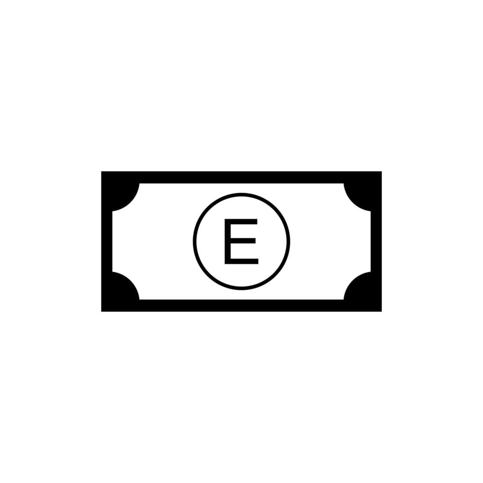 Eswatini Currency Symbol, Swazi Lilangeni Icon, SZL Sign. Vector Illustration