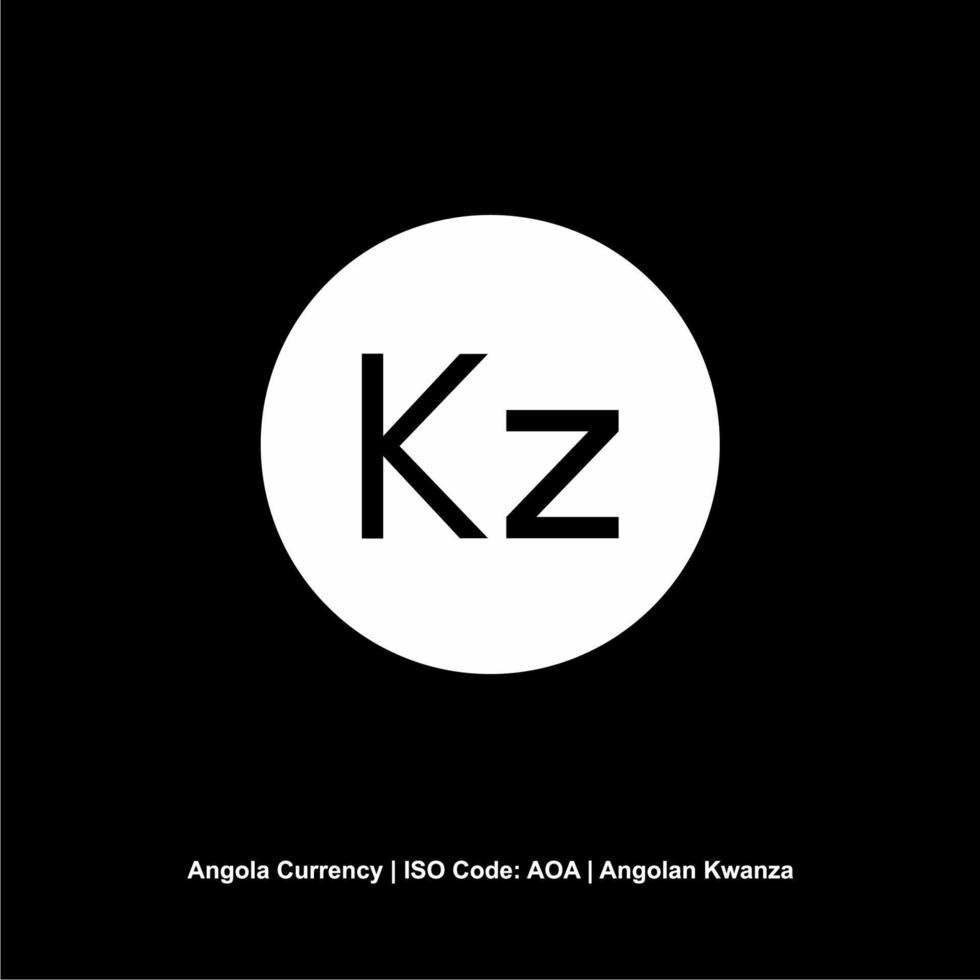 Angola Currency Symbol, Angolan Kwanza Icon, AOA Sign. Vector Illustration