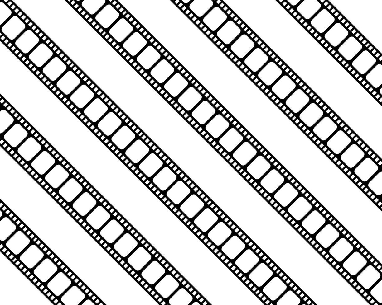 Seamless Filmstrip Motifs Pattern for Ornate, Decoration, Interior, Exterior, Background, Wallpaper, Cover or Graphic Design Element. Vector Illustration