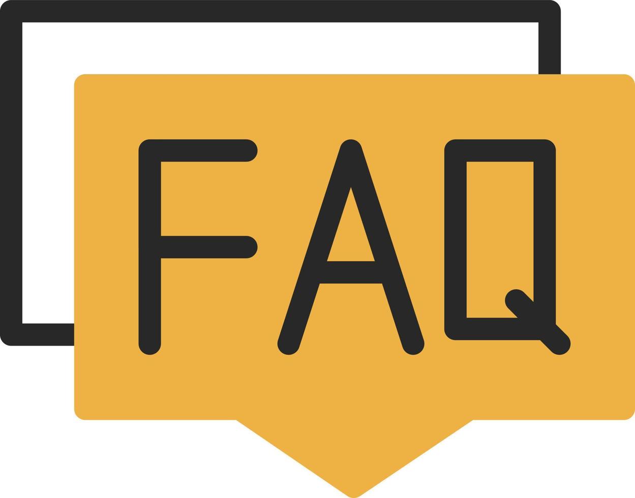 Faq Vector Icon Design