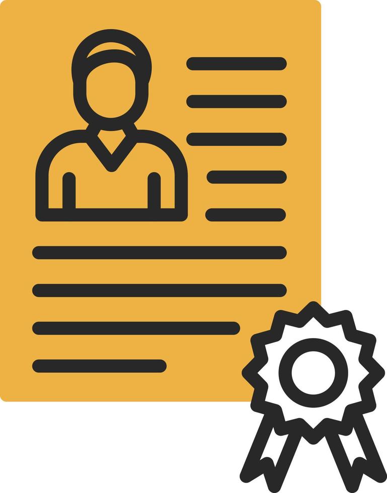 Employee Qualification Vector Icon Design