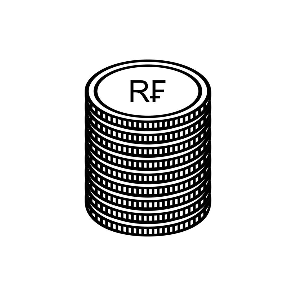 Rwanda Currency Symbol, Rwandan Franc Icon, RWF Sign. Vector Illustration