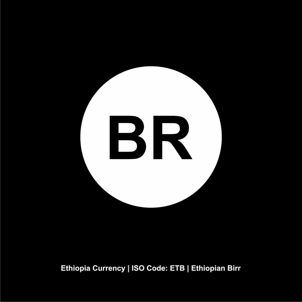 Etiopía moneda símbolo, latín versión, etíope birr icono, etb signo. vector ilustración