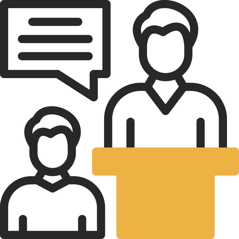 Job Interview Vector Icon Design