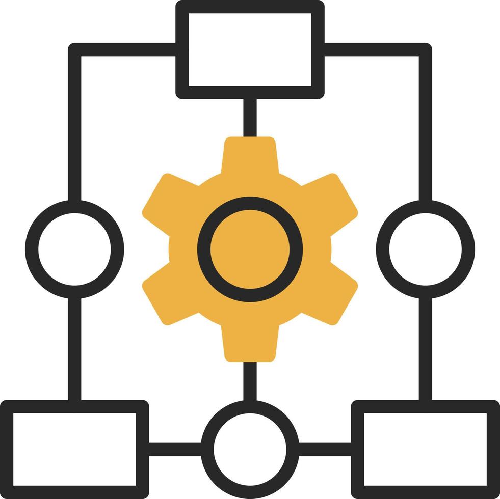 Workflow Process Vector Icon Design