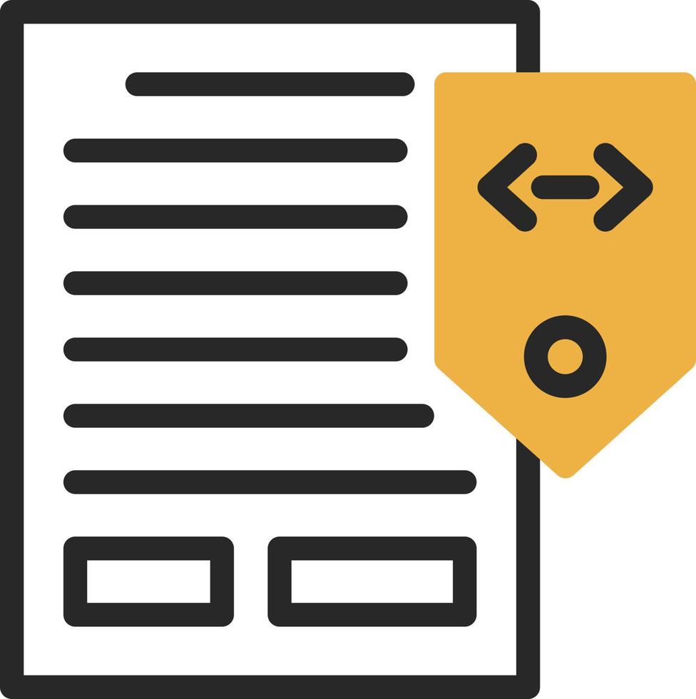 Meta Tags Vector Icon Design