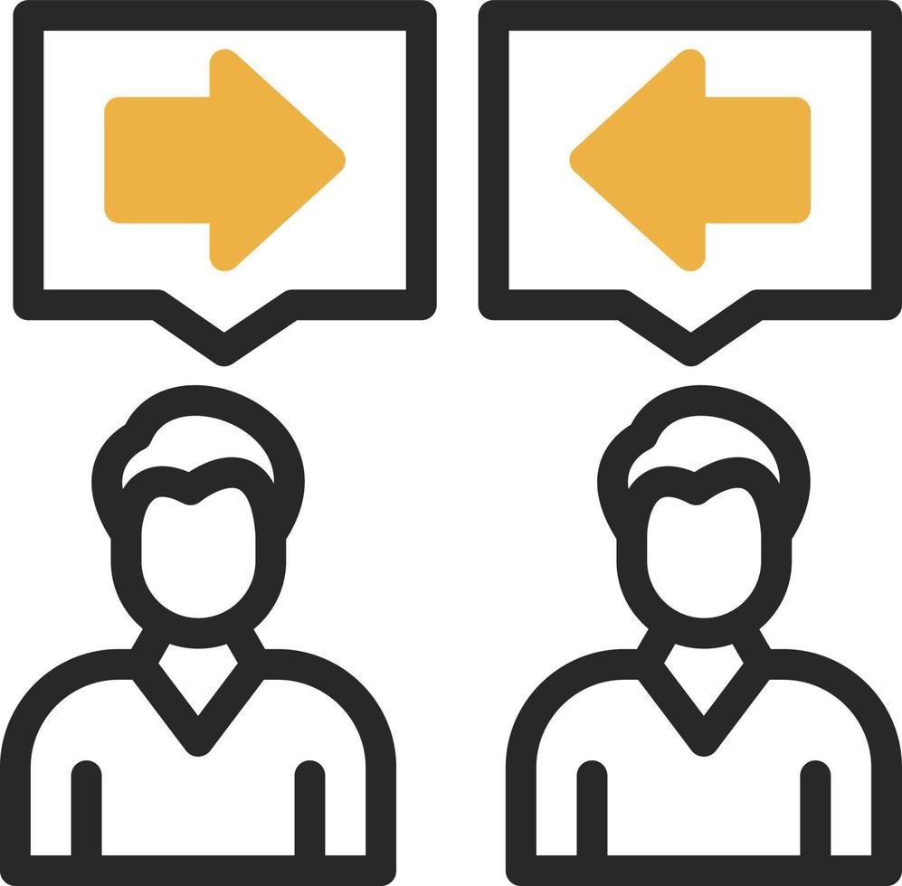 Conflict Of Interest Vector Icon Design