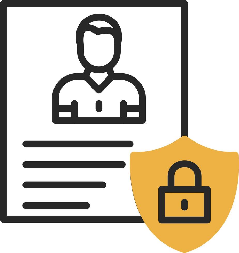 Privacy Policy Template Vector Icon Design