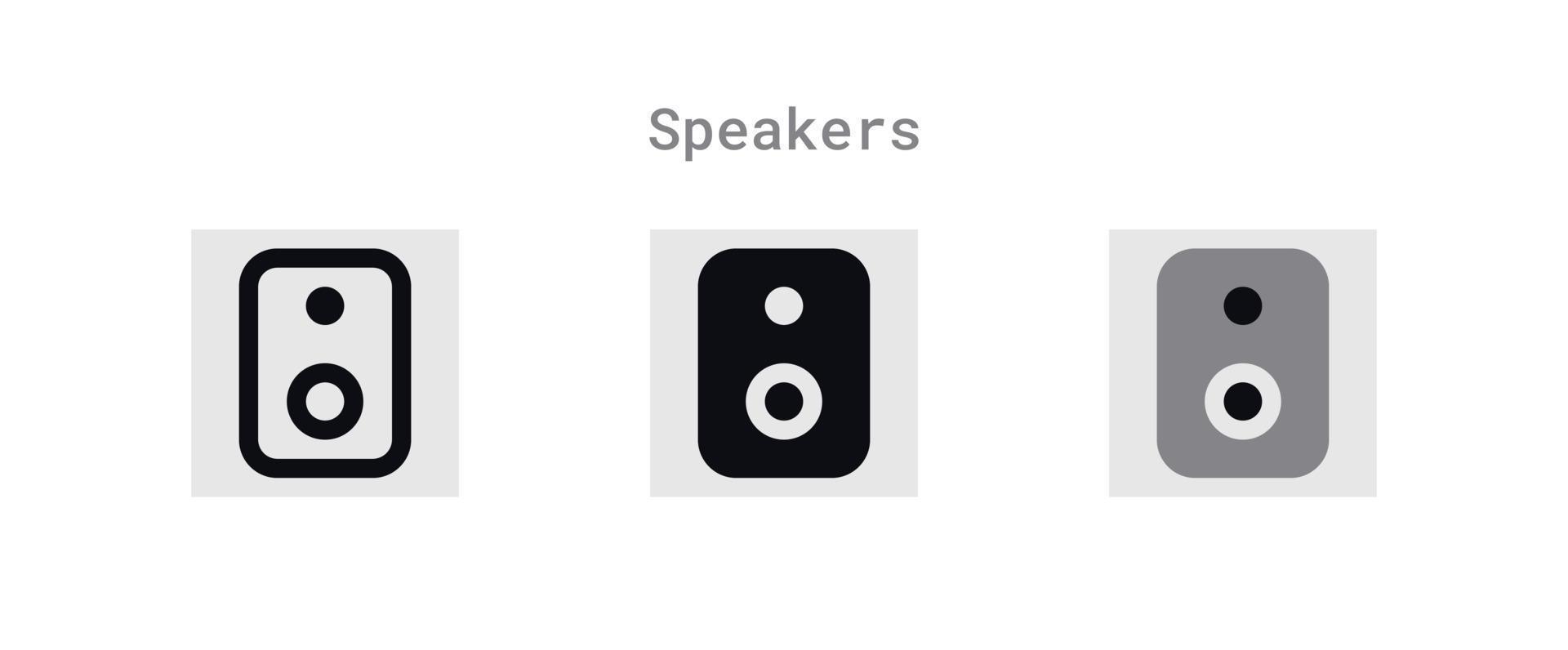 Speaker Icons Sheet vector