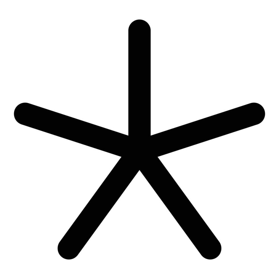 asterisk icon for web ui design vector