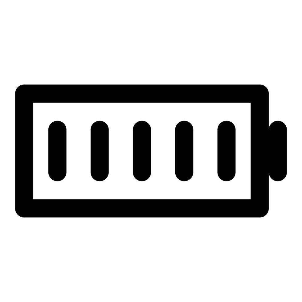 battery bar icon for web ui design vector