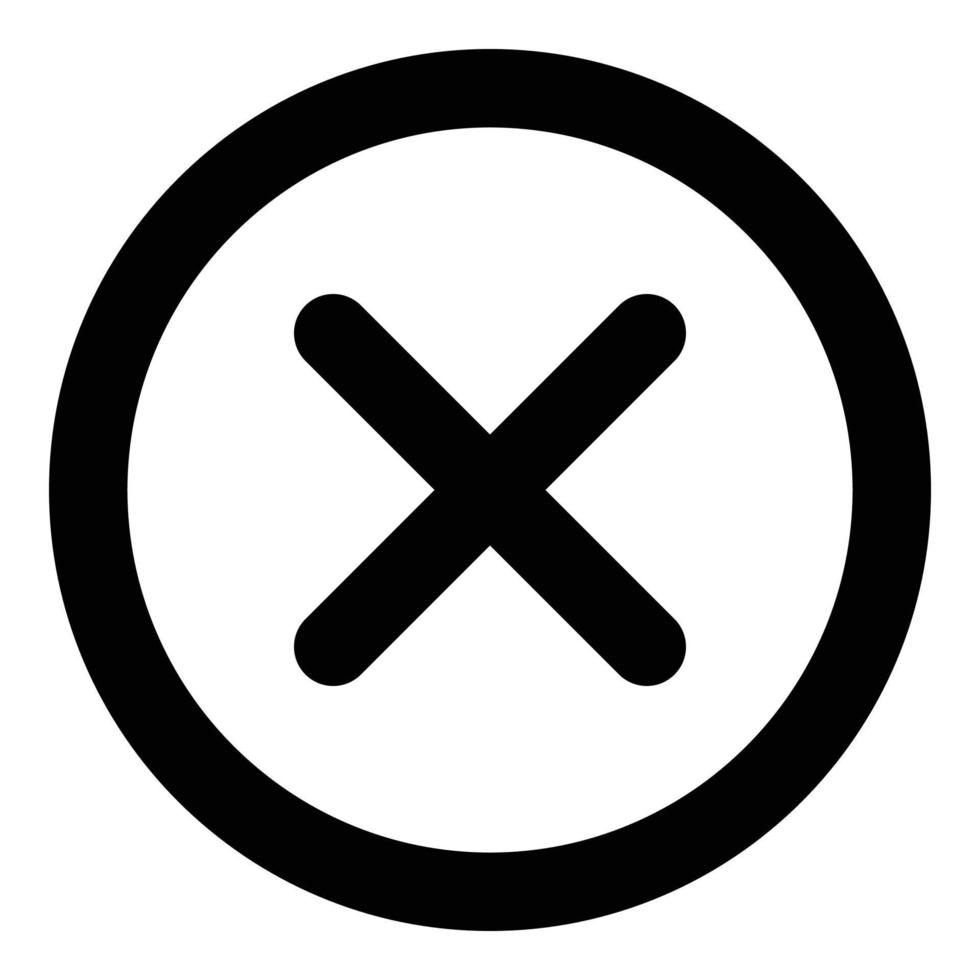 clear icon for web ui design vector