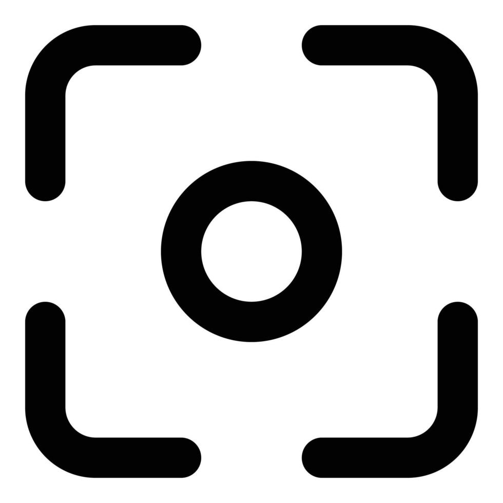 camera capture icon for web ui design vector