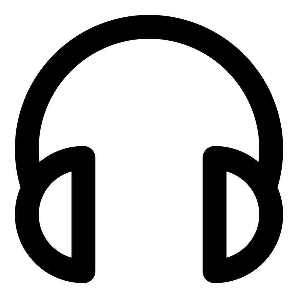 headphone icon for web ui design vector