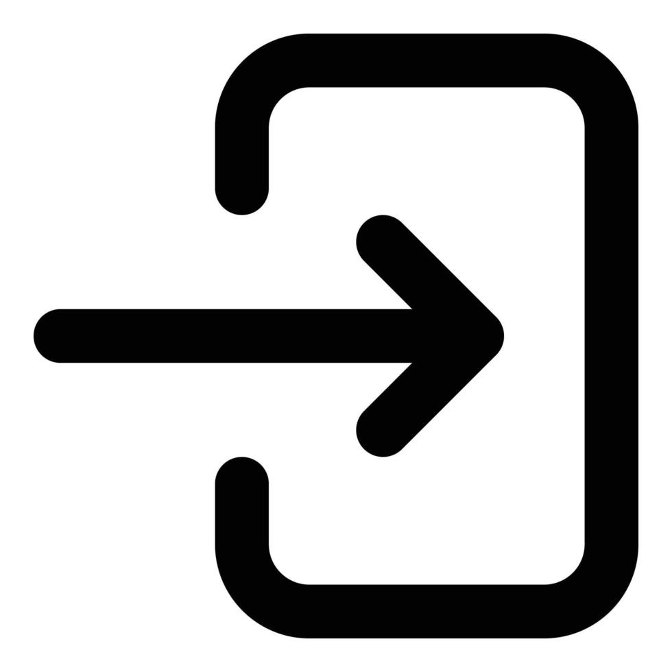 login icon for web ui design vector