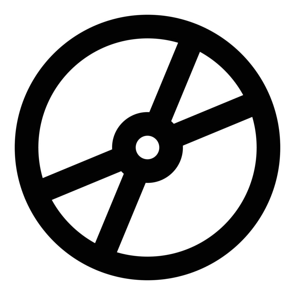 compact disc icon for web ui design vector