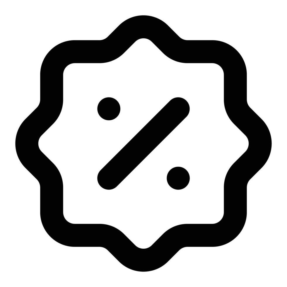 porcentaje icono para web ui diseño vector