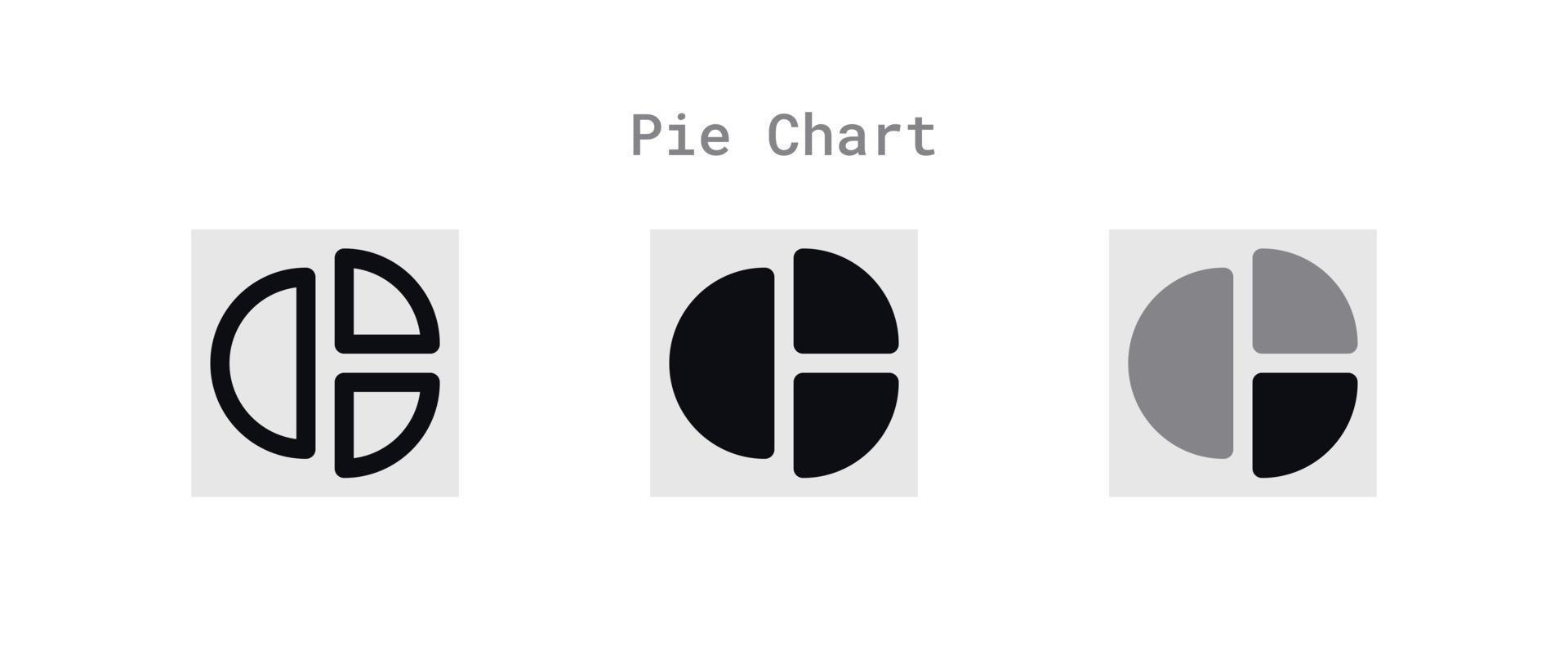 Pie Chart Icons Sheet vector