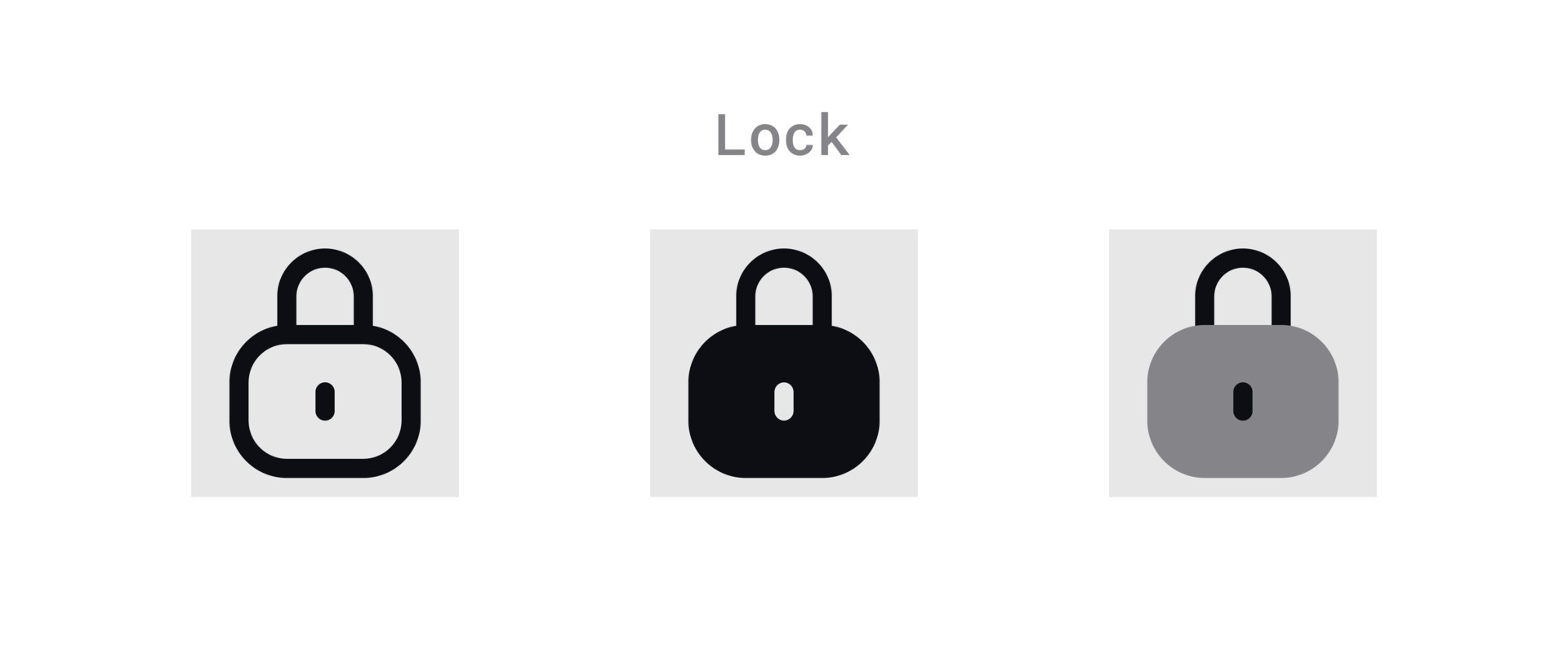 Lock Icons Sheet 20790949 Vector Art at Vecteezy