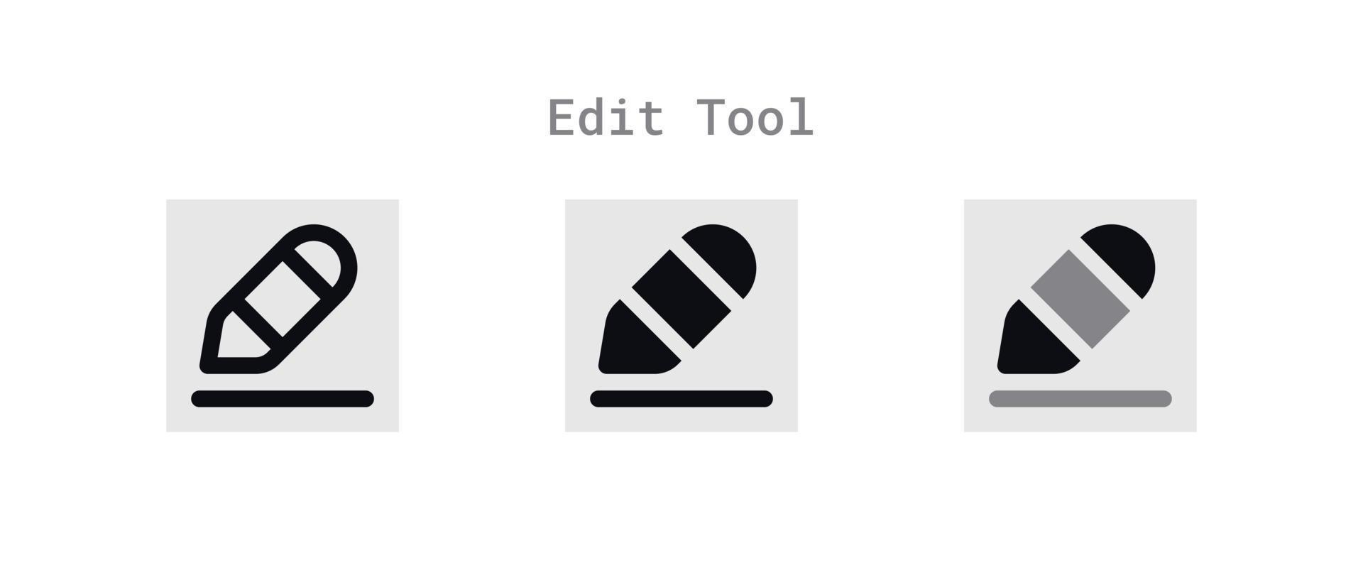 Edit Tool Icons Sheet vector
