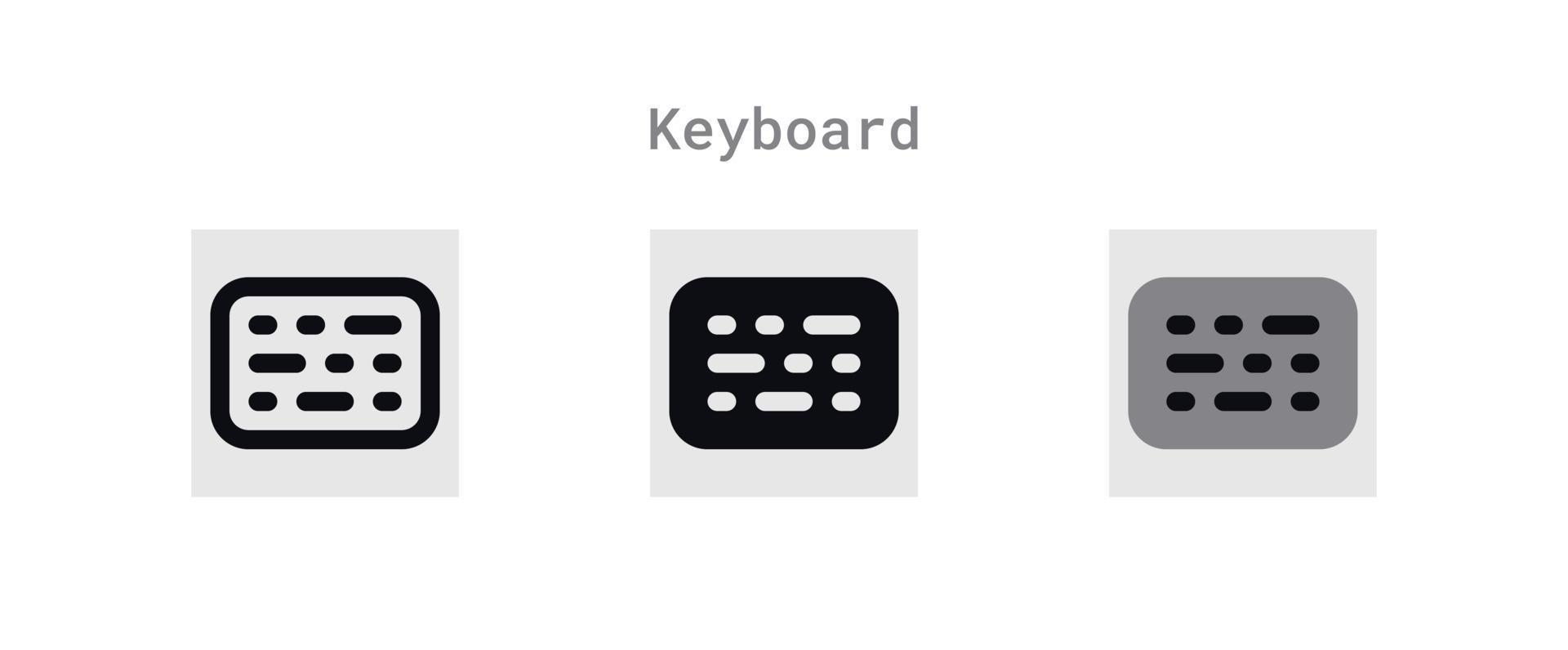 Keyboard Icons Sheet vector
