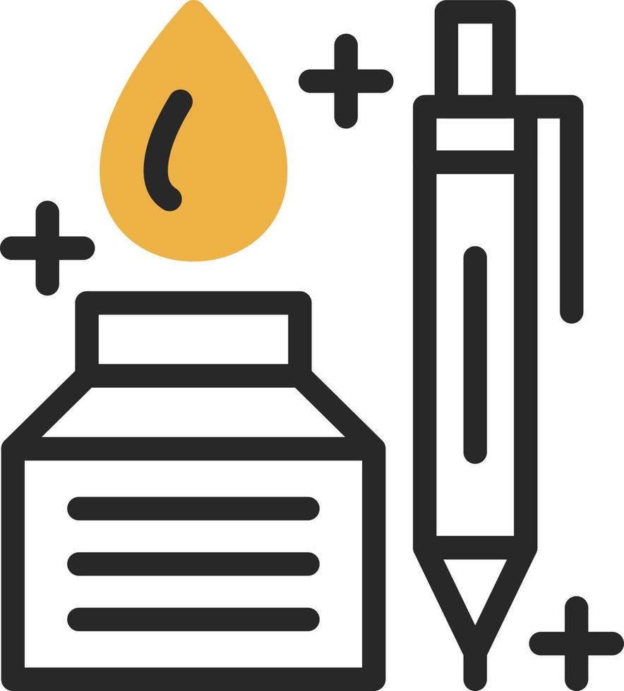 Pen And Ink Vector Icon Design