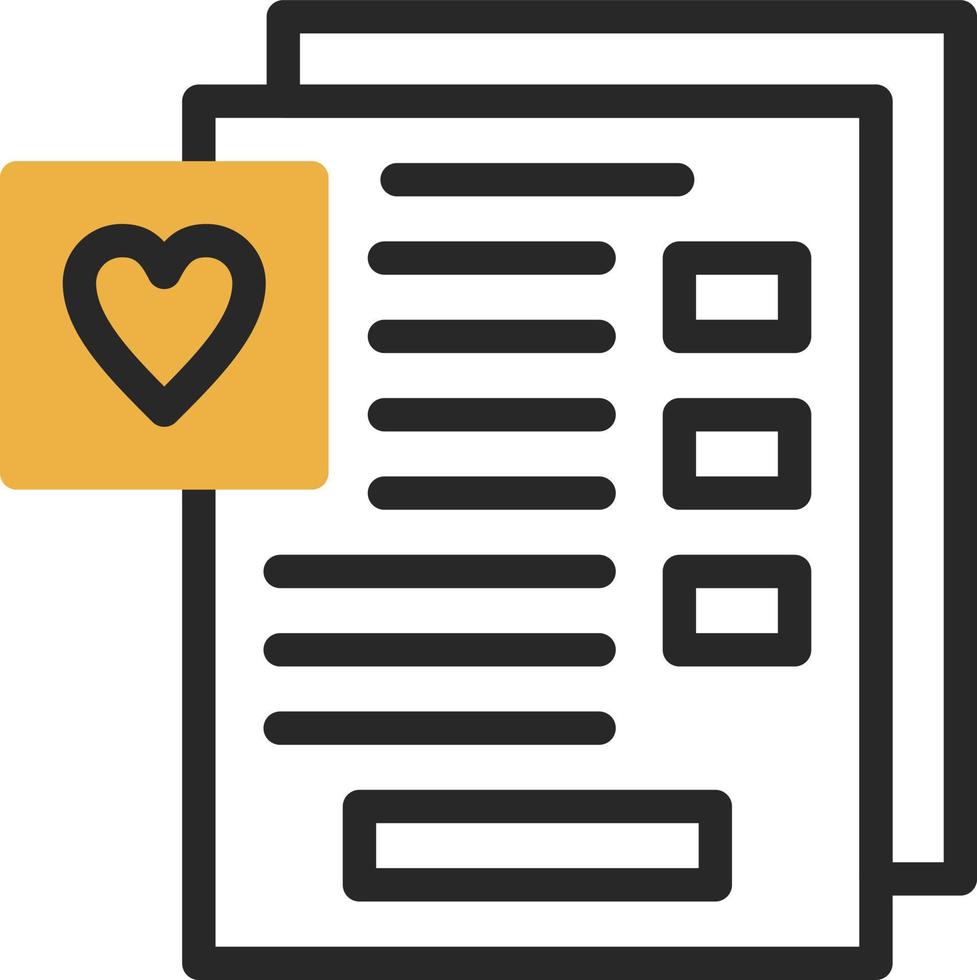 Wishlist Vector Icon Design