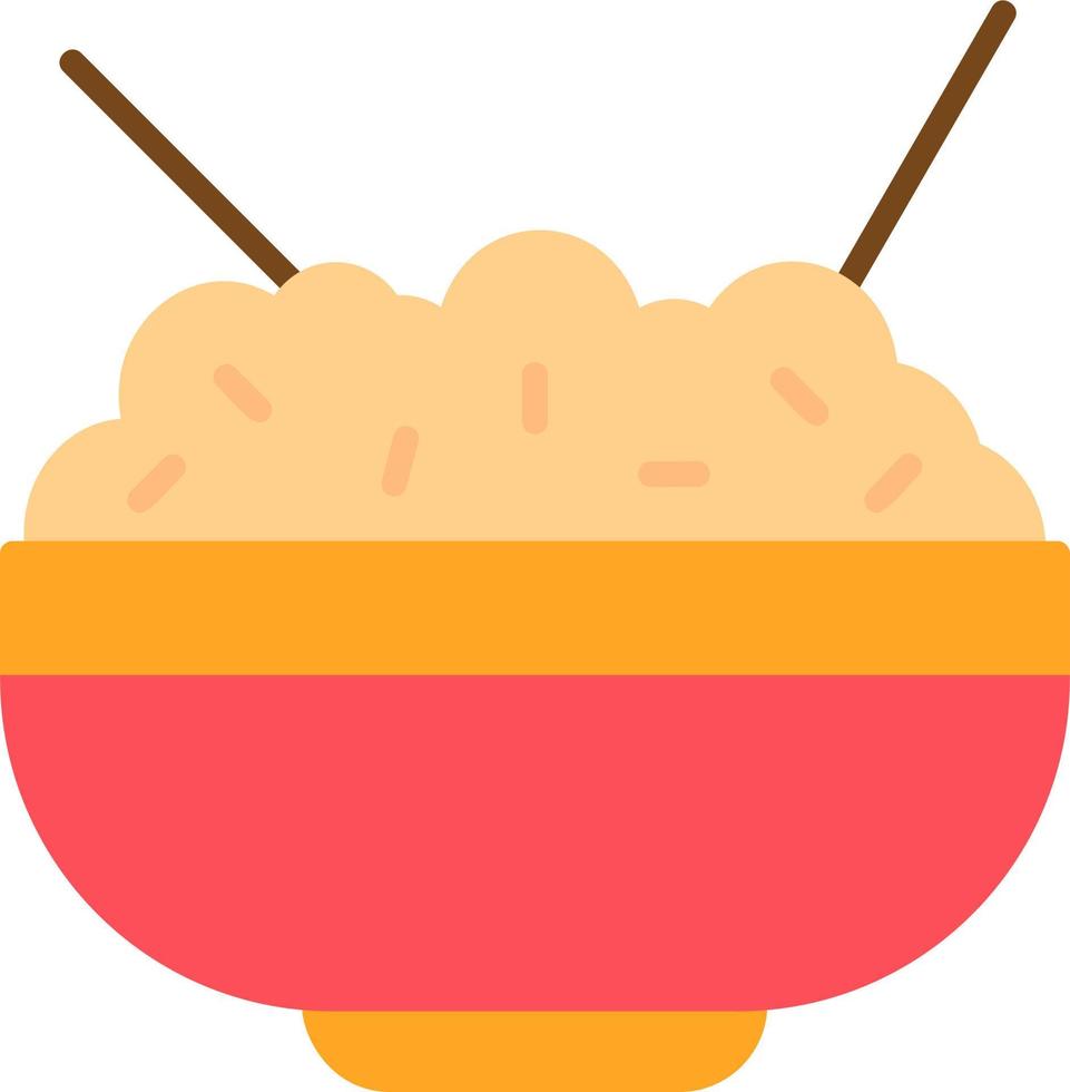 Rice Bowl Vector Icon