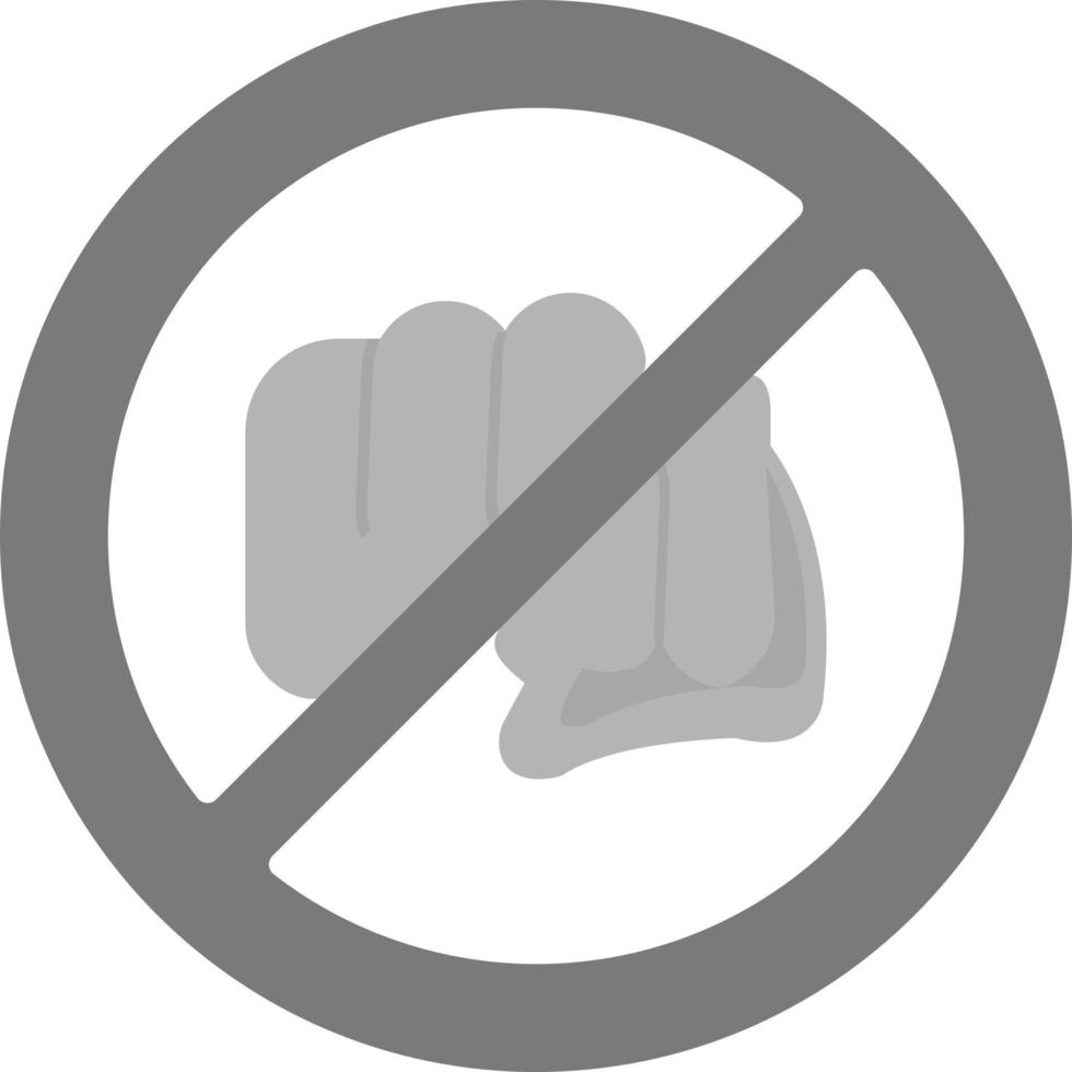 No Assaulting Vector Icon