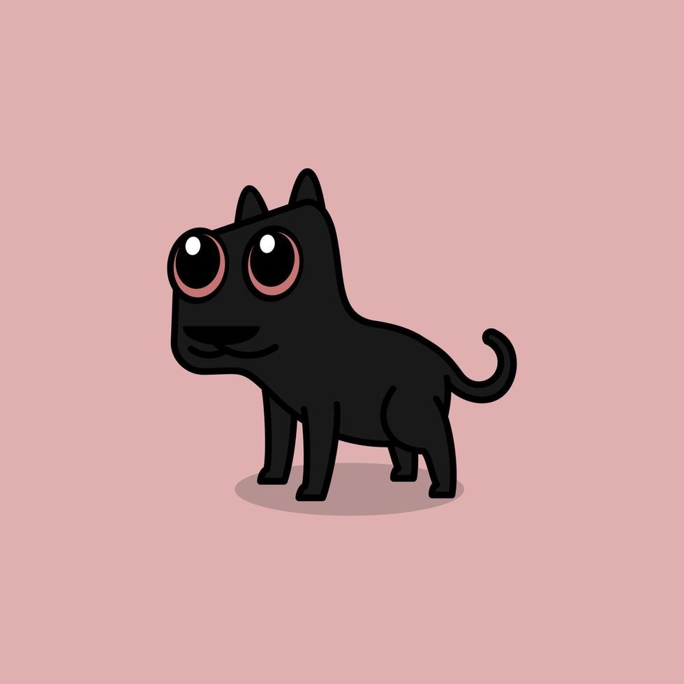 funny cartoon panther vector