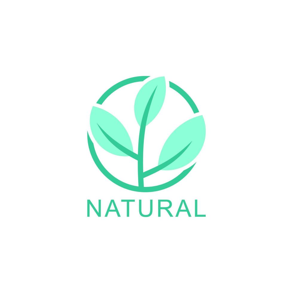 simple plant logo vector