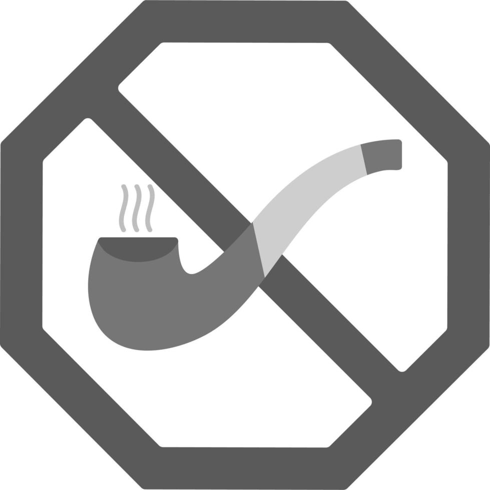 icono de vector de no fumar