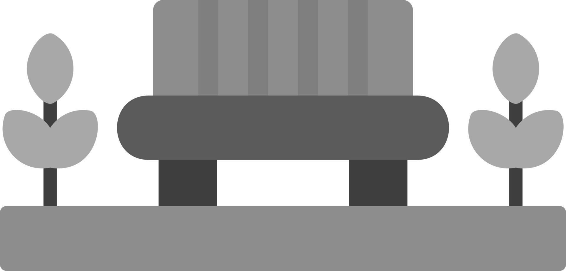 Park Bench Vector Icon