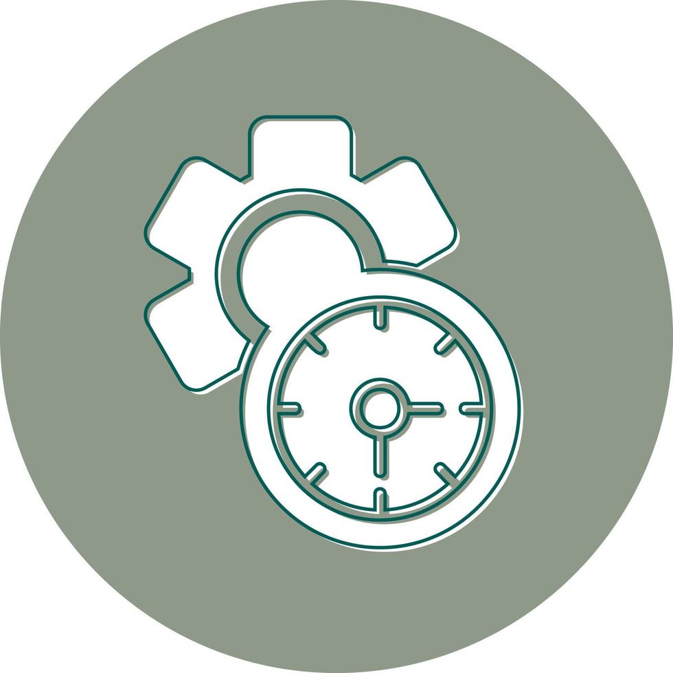 icono de vector de tiempo de trabajo