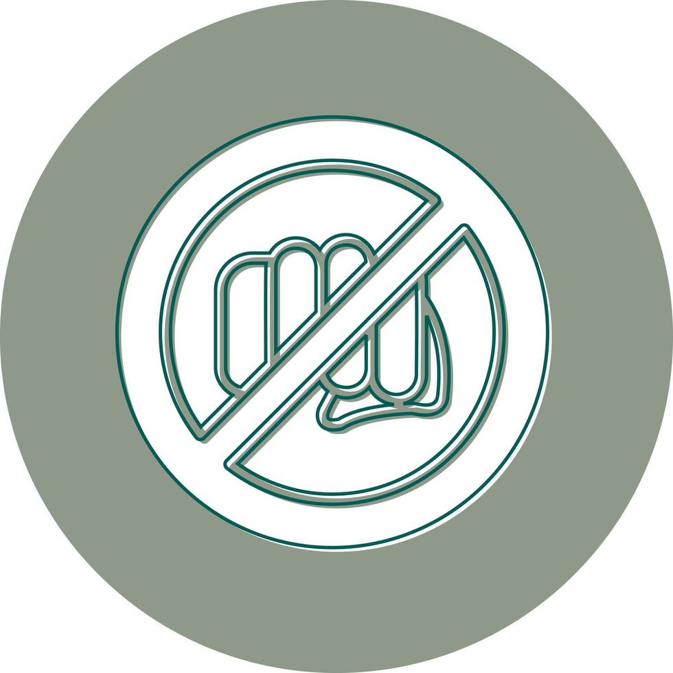 No Assaulting Vector Icon