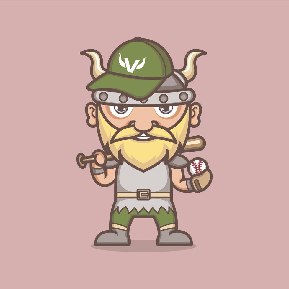 cute cartoon vikings vector