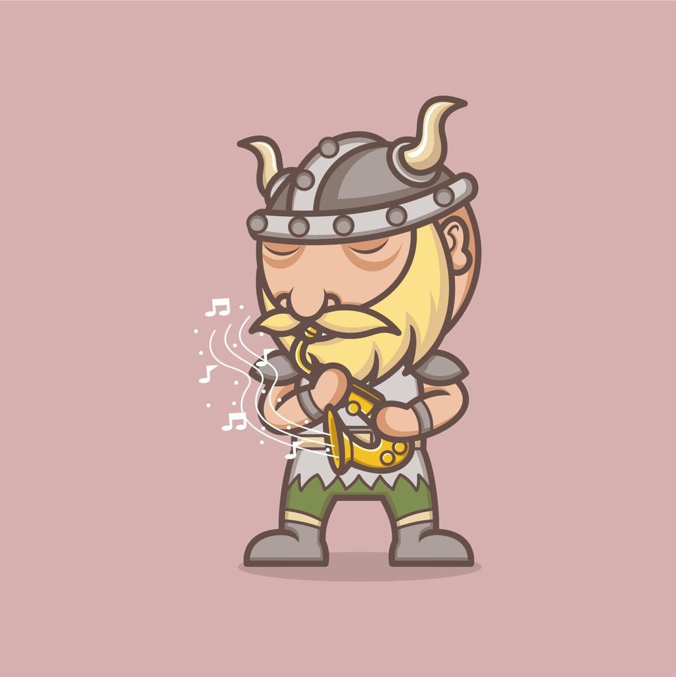 cute cartoon vikings vector