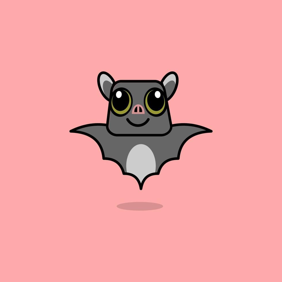 funny bat cartoon vector