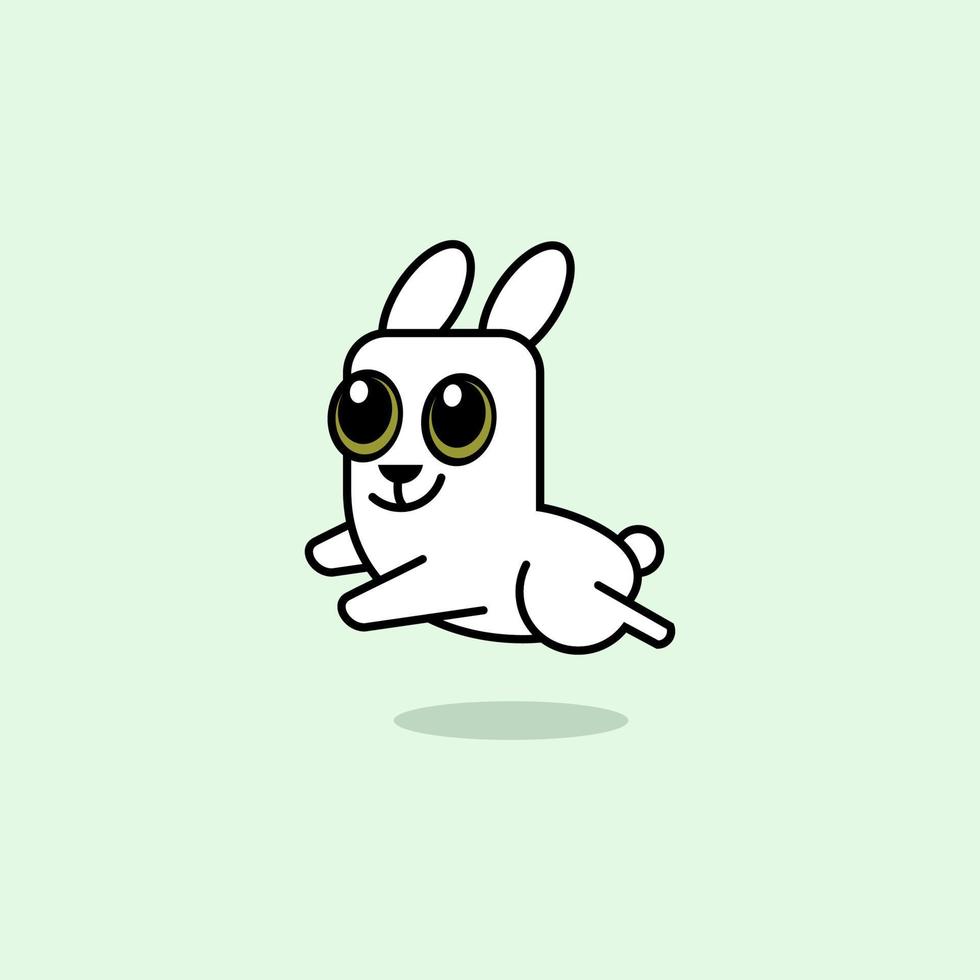 cute cartoon bunny vector