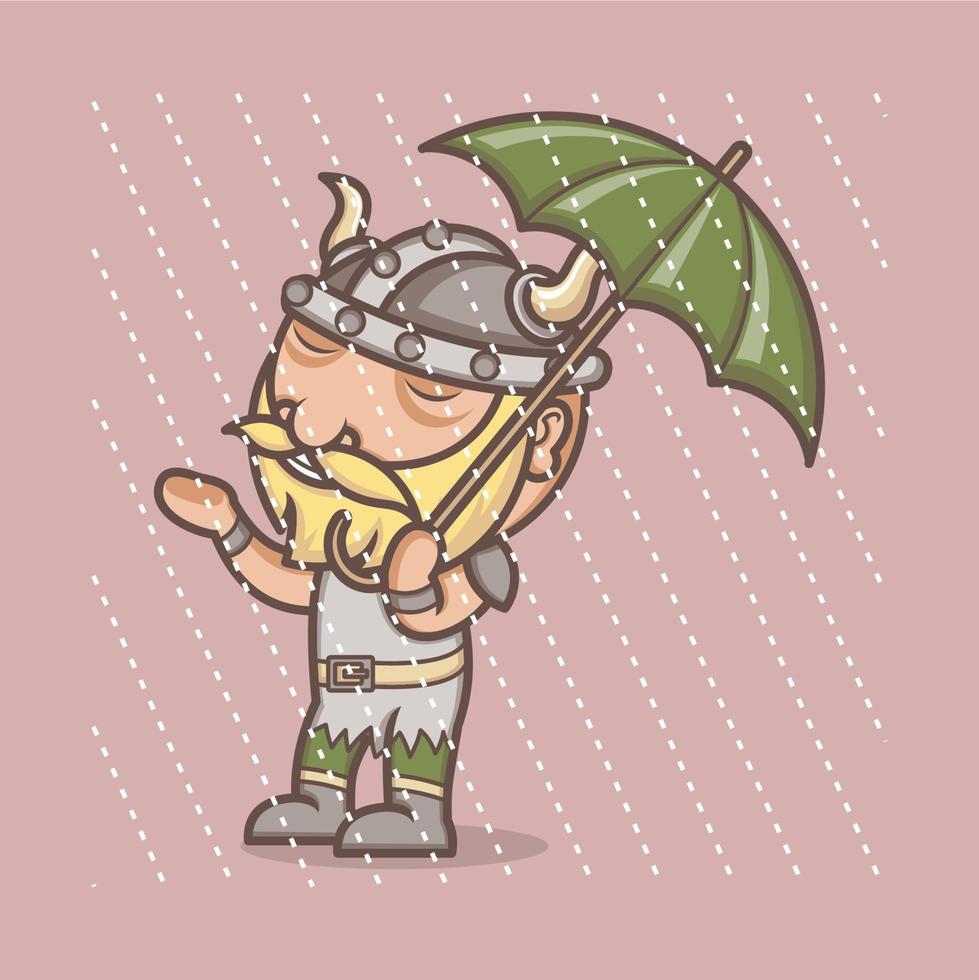 cute cartoon vikings vector