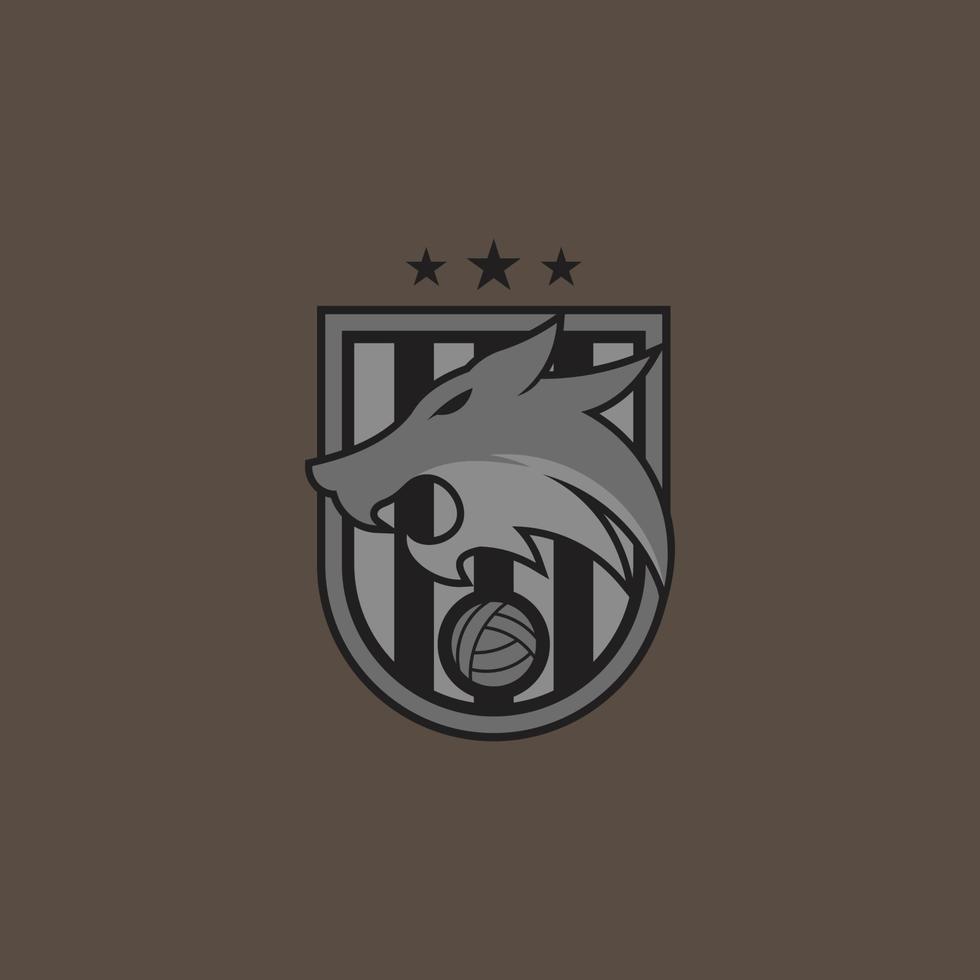 wolf simple logo vector