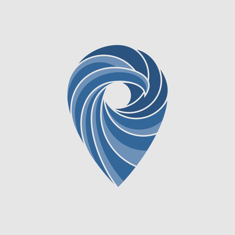 location wave eagle simple logo vector