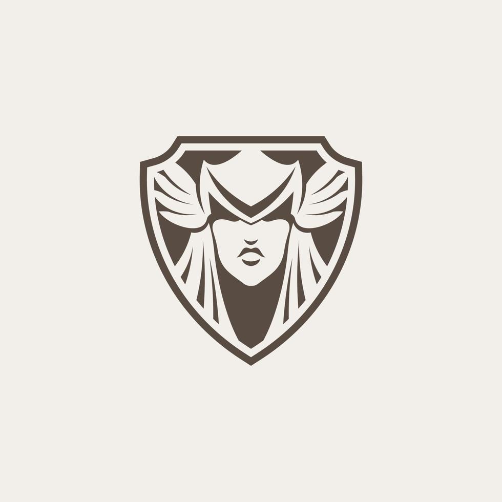 valkyrie simple logo vector
