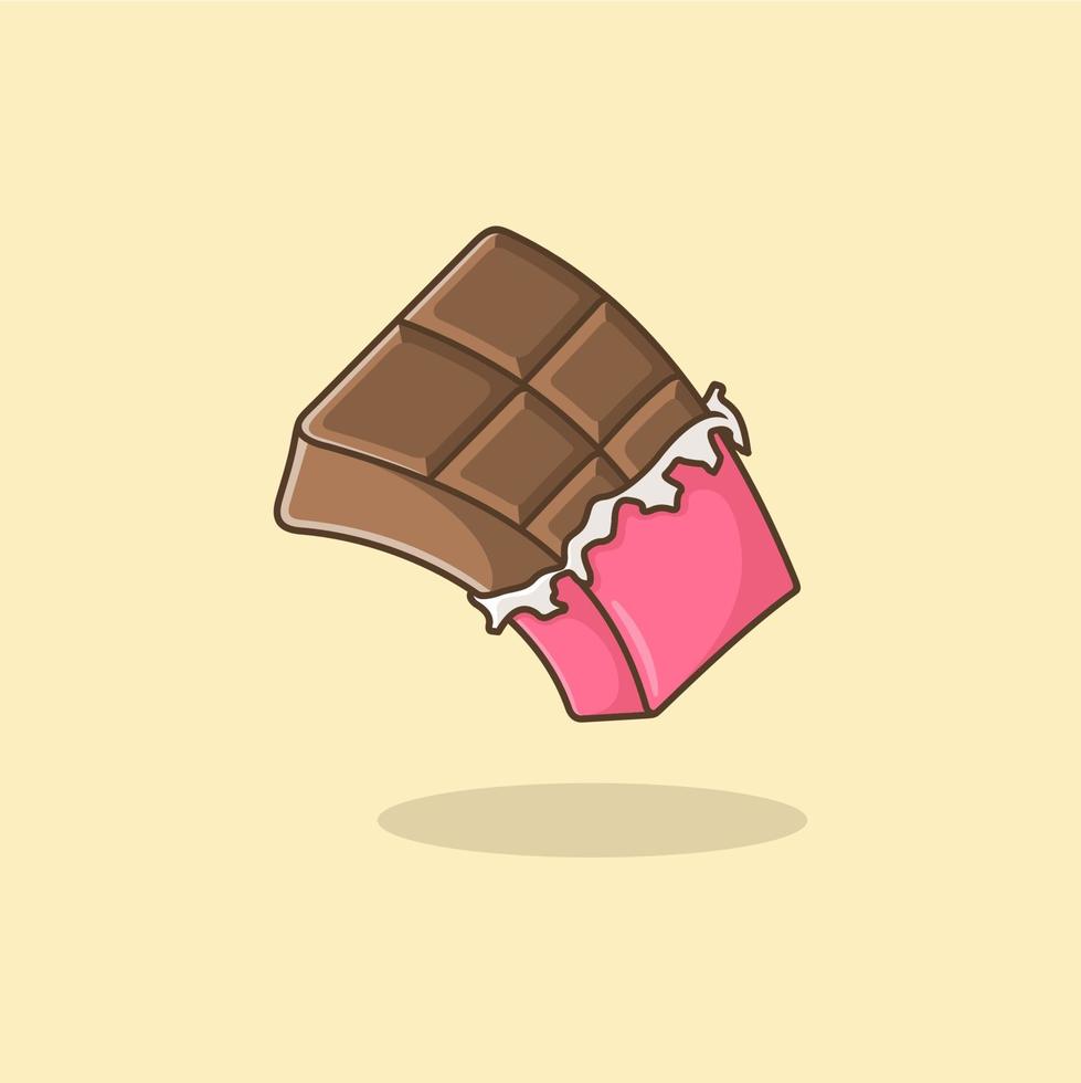 cute cartoon chocolate vector