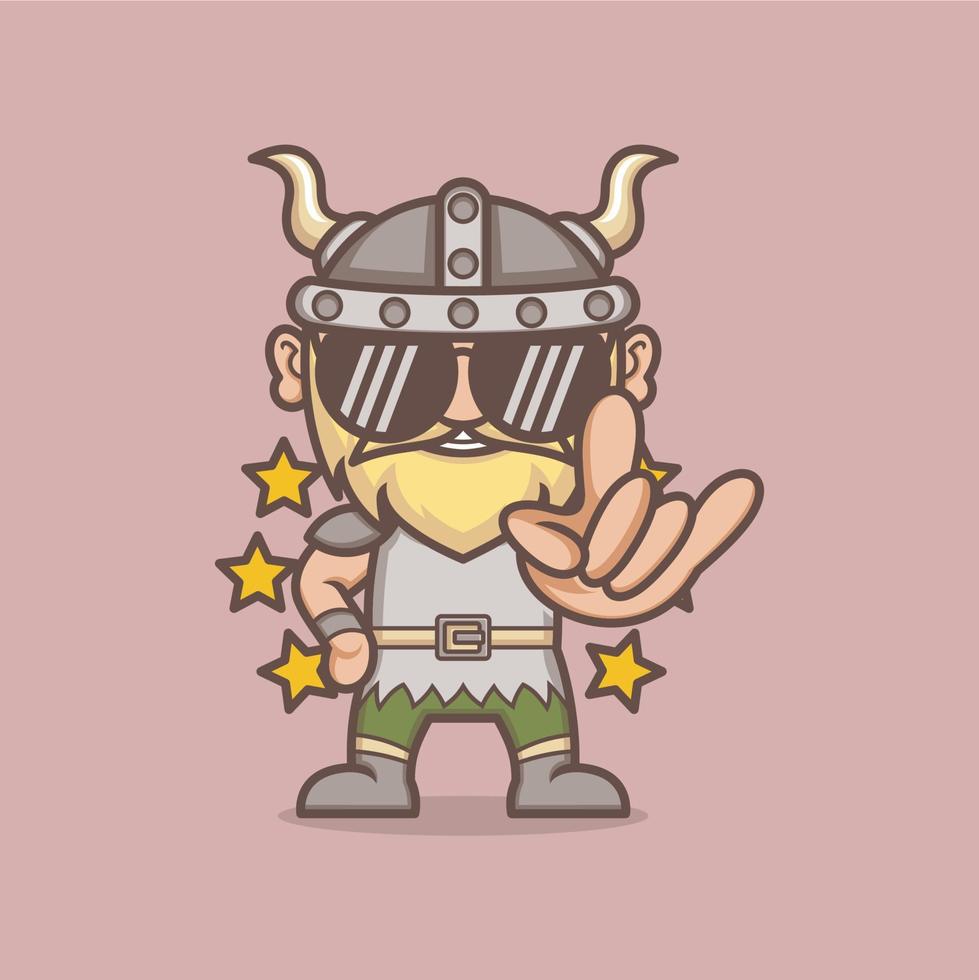 cute cartoon vikings vector